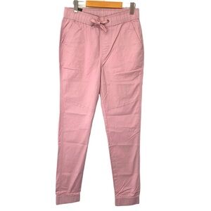 Footlocker Jogger Pants Womens 30 Pink High Rise Spring Elastic Waist Cotton